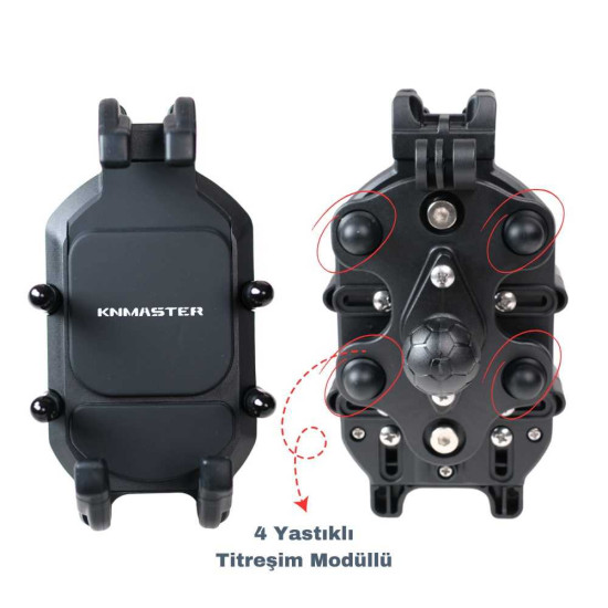 Knmaster TT-860 Titreşim Engelleyicili Tüm Motosikletlere Uyumlu Telefon Tutucu Knmaster TT-860 Titreşim Engelleyicili Tüm Motosikletlere Uyumlu Telefon Tutucu