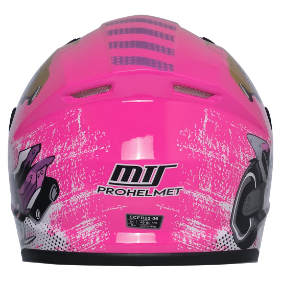 MTS M-201 FULL FACE ÇOCUK KASK PINK PEMBE MTS M-201 FULL FACE ÇOCUK KASK PINK PEMBE