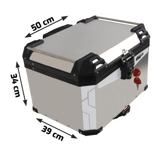 GP Kompozit Universal 45 lt Alüminyum Motosiklet Çantası Gri GP Kompozit Universal 45 lt Alüminyum Motosiklet Çantası Gri