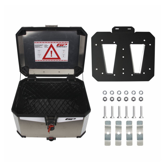 GP Kompozit Universal 45 lt Alüminyum Motosiklet Çantası Gri GP Kompozit Universal 45 lt Alüminyum Motosiklet Çantası Gri