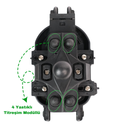 TANYU FP400 TİTREŞİM ENGELLEYİCİLİ TÜM MOTOSİKLETLERE UYUMLU TELEFON TUTUCU