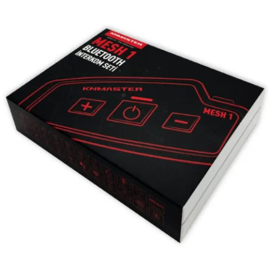 Knmaster MESH 1 Mot Kask Bluetooth Intercom Kulaklık Seti Knmaster MESH 1 Mot Kask Bluetooth Intercom Kulaklık Seti