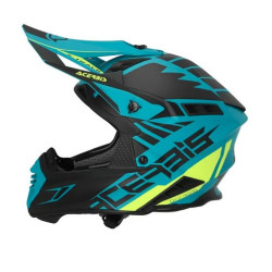 ACERBİS X-TRACK 22-06 KASK SİYAH TURKUAZ