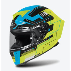 AIROH GP550 S CHALLENGE MAVİ SARI MATT KASK