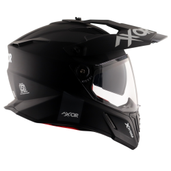 AXOR X-CROSS DUAL VISOR SC - BLACK RED DULL / DKR AXOR X-CROSS DUAL VISOR SC - BLACK RED DULL / DKR