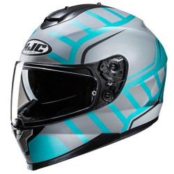 HJC C70N Holt MC4SF Kapalı Motosiklet Kaskı Gri Mavi