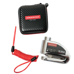 KNMASTER DL506A 6mm Alarmlı Disk Kilidi | Hatırlatma Kablosu ve Taşıma Çantası Hediye