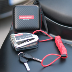 KNMASTER DL506A 6mm Alarmlı Disk Kilidi | Hatırlatma Kablosu ve Taşıma Çantası Hediye