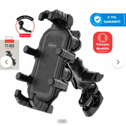 KNMASTER TT-820 Titreşim Önleyicili Motosiklet Telefon Tutucu
