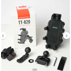 KNMASTER TT-820 Titreşim Önleyicili Motosiklet Telefon Tutucu