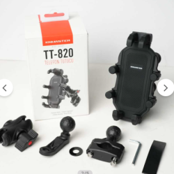 KNMASTER TT-820 Titreşim Önleyicili Motosiklet Telefon Tutucu