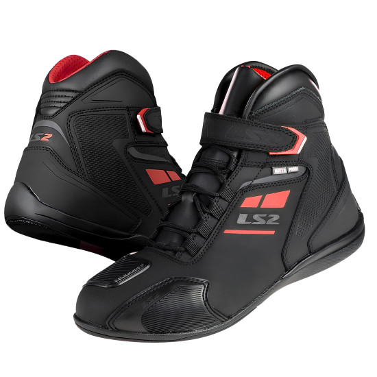 LS2 GARRA WP BOT SİYAH-KIRMIZI