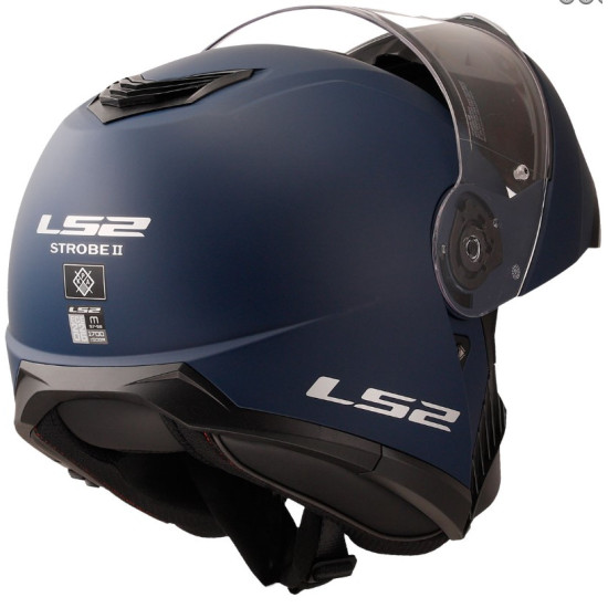 LS2 STROBE 2 MAT NAVY MAVİ KASK LS2 STROBE 2 MAT NAVY MAVİ KASK