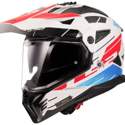 LS2 PIONEER 2 NAMIB BEYAZ-MAVİ-KIRMIZI KASK