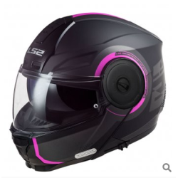 LS2 SCOPE 2 ARCH MAT TITANIUM-PEMBE KASK