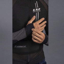 LS2 X-ARMOR FULL KORUMA MONT SİYAH-GRİ