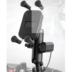 Motowolf Usb Şarj Soketli Gidon Bağlantılı Telefon Tutucu