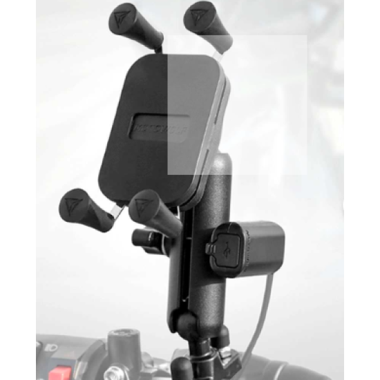 Motowolf Usb Şarj Soketli Gidon Bağlantılı Telefon Tutucu