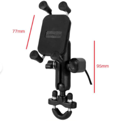 Motowolf Usb Şarj Soketli Gidon Bağlantılı Telefon Tutucu