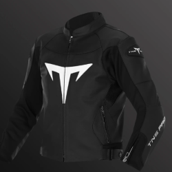 TNS PRO Super Collection Black Deri Motorcu Montu