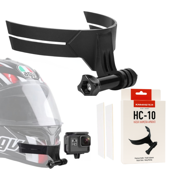 KNMASTER HC-10 Motosiklet Kask Çene Aksiyon Kamera Tutucu