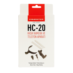 Knmaster HC-20 Motosiklet Kask Çene Yapıştırıcılı Telefon Ve Aksiyon Kamera Tutucu Full Set