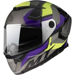 Mt Thunder 4 Sv Vailant B2 Full Face Motosiklet Kaskı GRİ