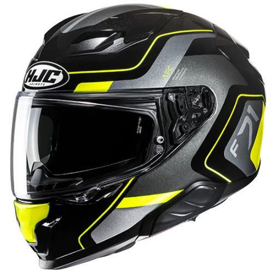 HJC F71 Arcan MC3H Kapalı Motosiklet Kaskı Siyah Neon Sarı