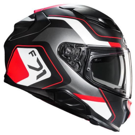 HJC F71 Arcan MC1SF Kapalı Motosiklet Kaskı Siyah Gri Kırmızı HJC F71 Arcan MC1SF Kapalı Motosiklet Kaskı Siyah Gri Kırmızı